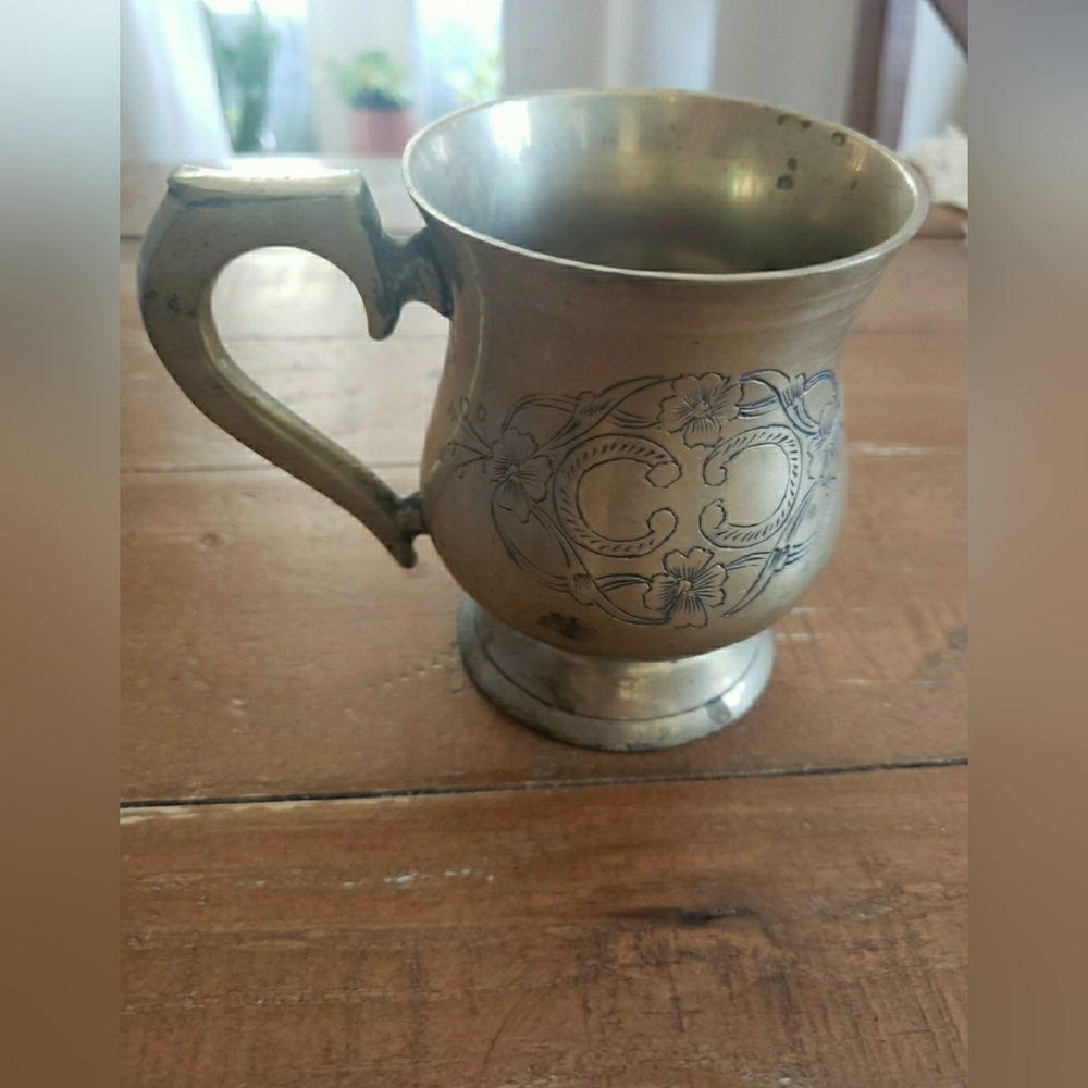 Engraved Brass Mug/ Stein